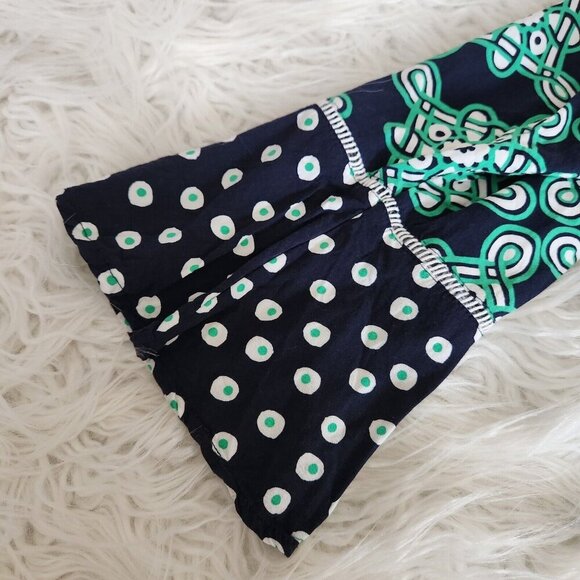 Crown & Ivy Blouse Womens 2X Pullover XXL Boho Top Bell Sleeves Blue/Green Beach - Picture 11 of 11